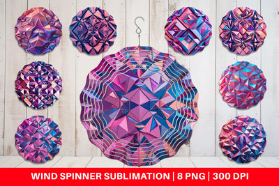 Wind Spinner 3D Geometric Shape Sublimation artnoy 