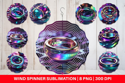 Wind Spinner 3D Holographic Shape Sublimation artnoy 