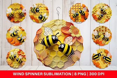 Wind Spinner 3D Honeycomb Sublimation artnoy 