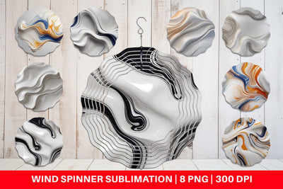 Wind Spinner 3D Liquid Abstract Sublimation artnoy 