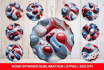 Wind Spinner 3D Liquid Sublimation artnoy 