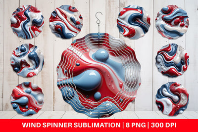 Wind Spinner 3D Liquid Sublimation artnoy 