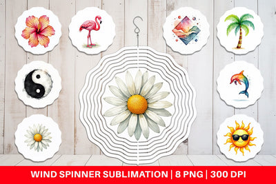 Wind Spinner 90s Tropical Memphis Sublimation artnoy 