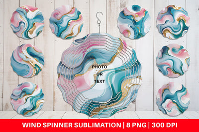 Wind Spinner Abstract Fluid Sublimation artnoy 