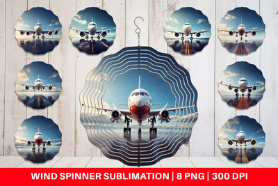 Wind Spinner Airplane Sublimation artnoy 