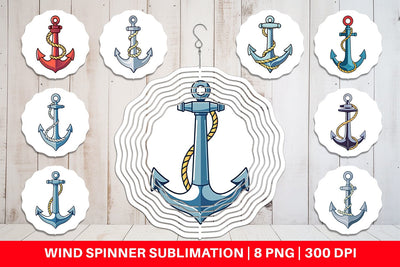 Wind Spinner Anchor Rope Sublimation artnoy 