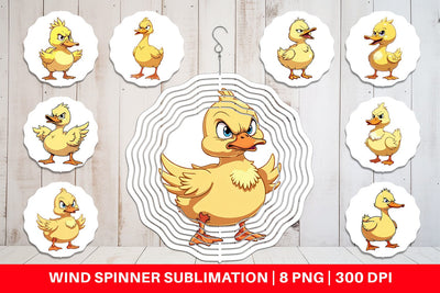 Wind Spinner Angry Duck Sublimation artnoy 