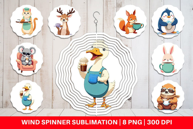 Wind Spinner Animal Finest Brew Sublimation artnoy 