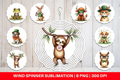 Wind Spinner Annoyed Retro Animals Sublimation artnoy 