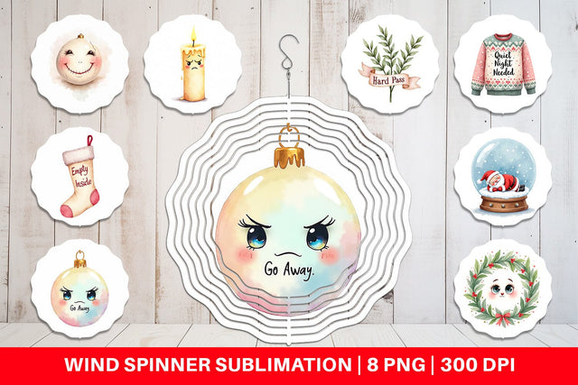 Wind Spinner Anti Social Sublimation artnoy 