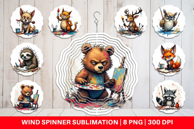 Wind Spinner Art Grumps Sublimation artnoy 