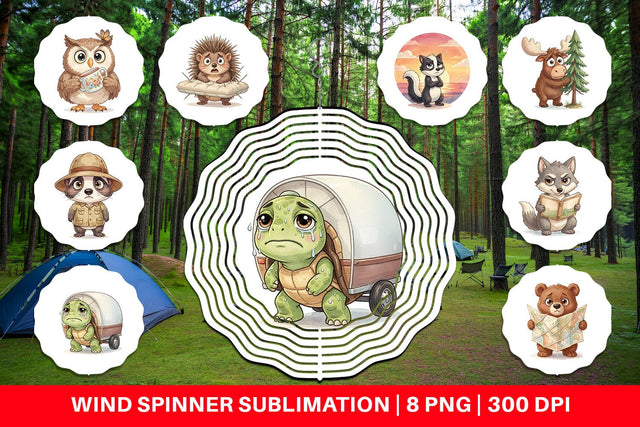 Wind Spinner Awkward Wilderness Watercolor SVG artnoy 
