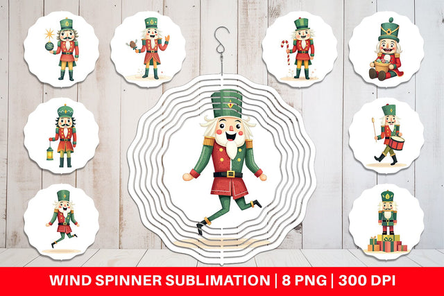 Wind Spinner Baby Nutcracker Fun Sublimation artnoy 