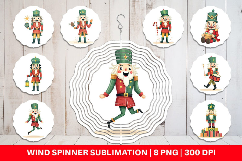 Wind Spinner Baby Nutcracker Fun Sublimation artnoy 