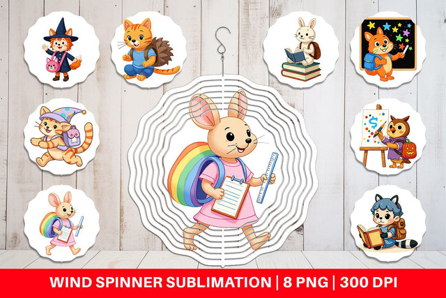 Wind Spinner Backpack Buddies Sublimation artnoy 