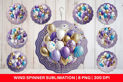 Wind Spinner Balloons Sublimation artnoy 