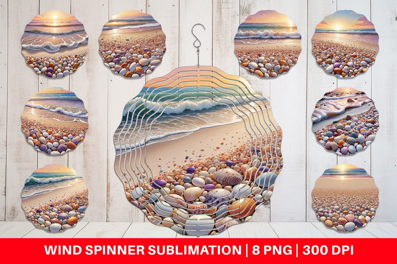 Wind Spinner Beach Summer Sublimation artnoy 