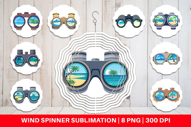 Wind Spinner Binoculars Sublimation artnoy 