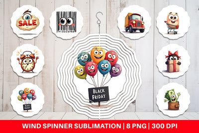 Wind Spinner Black Friday Icons Sublimation artnoy 