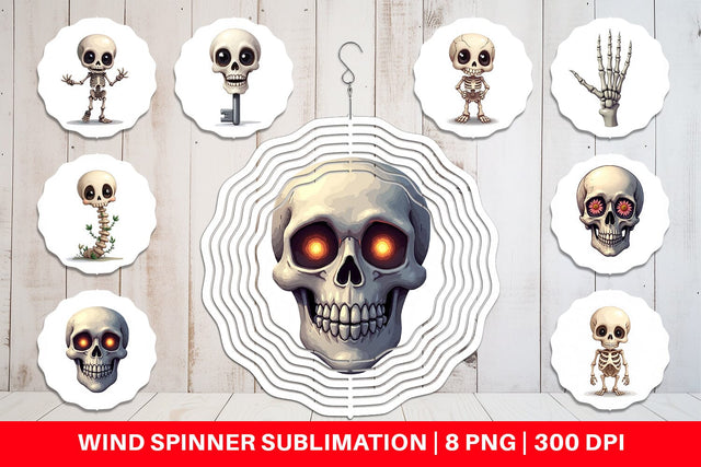 Wind Spinner Bone Motifs Sublimation artnoy 