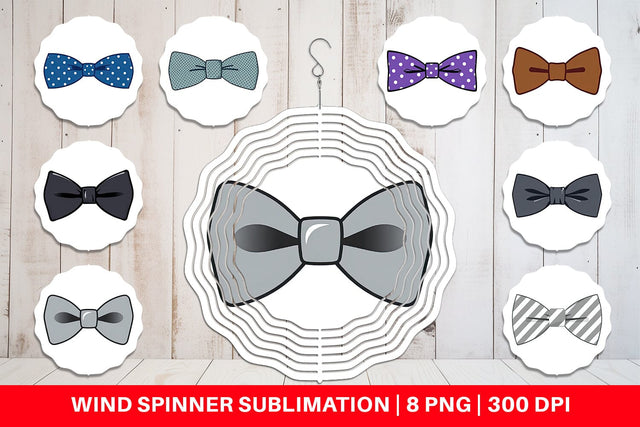 Wind Spinner Bowtie Sublimation artnoy 