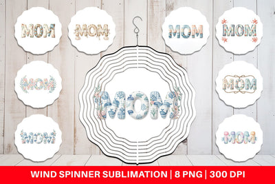 Wind Spinner Breezy Coastal MOM Nautical Sublimation artnoy 