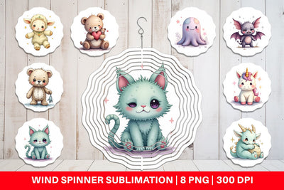 Wind Spinner Broken Plushie Spirits Sublimation artnoy 