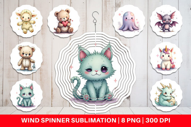 Wind Spinner Broken Plushie Spirits Sublimation artnoy 