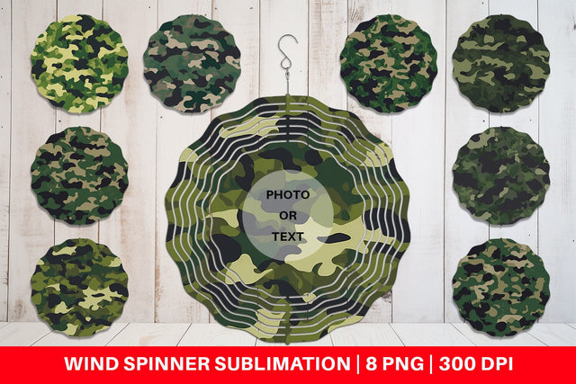 Wind Spinner Camouflage Texture Sublimation artnoy 