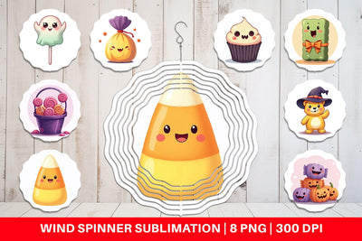 Wind Spinner Candy Treats Sublimation artnoy 