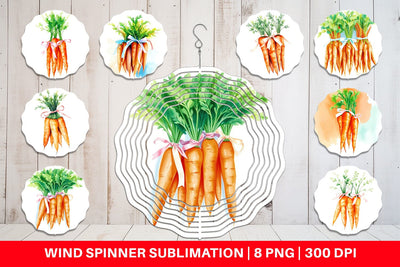 Wind Spinner Carrot Sublimation artnoy 