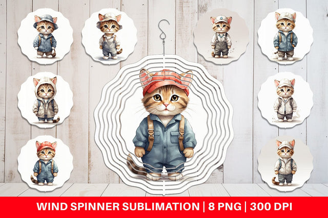 Wind Spinner Cat Work Sublimation artnoy 