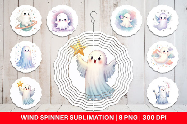 Wind Spinner Celestial Ghosts Sublimation artnoy 