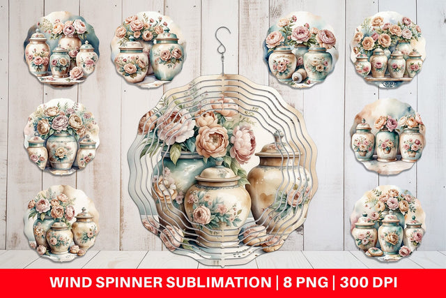 Wind Spinner Ceramic Cookie Jar Sublimation artnoy 