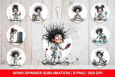 Wind Spinner Chaotic Nurse Sublimation artnoy 