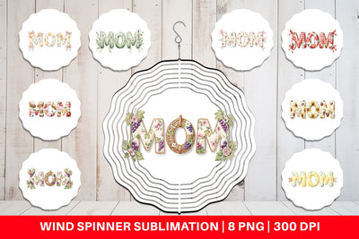 Wind Spinner Cheerful Picnic MOM Gingham Sublimation artnoy 