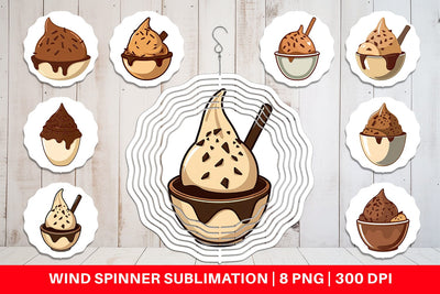 Wind Spinner Chocolate Scoop Sublimation artnoy 