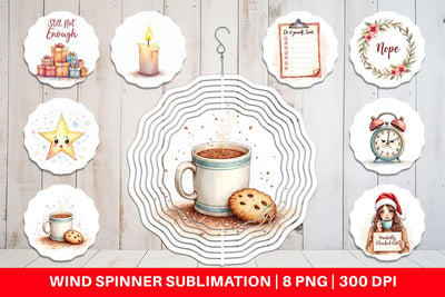 Wind Spinner Christmas Burnout Sublimation artnoy 