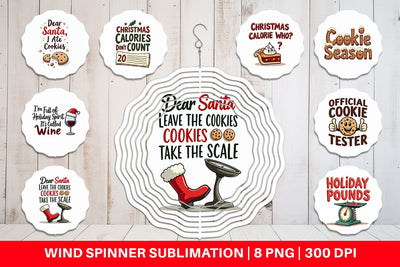 Wind Spinner Christmas Diet Dropout Quotes Sublimation artnoy 