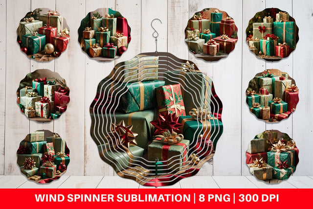 Wind Spinner Christmas Gift Sublimation artnoy 
