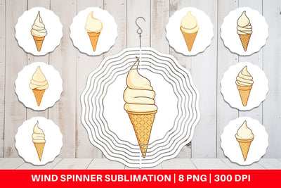 Wind Spinner Classic Ice Cream Sublimation artnoy 