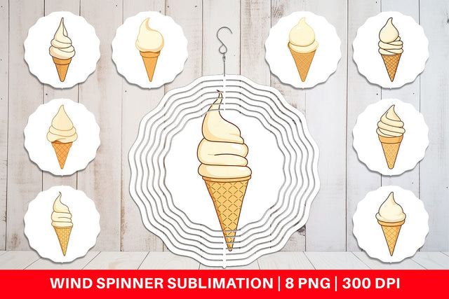 Wind Spinner Classic Ice Cream Sublimation artnoy 