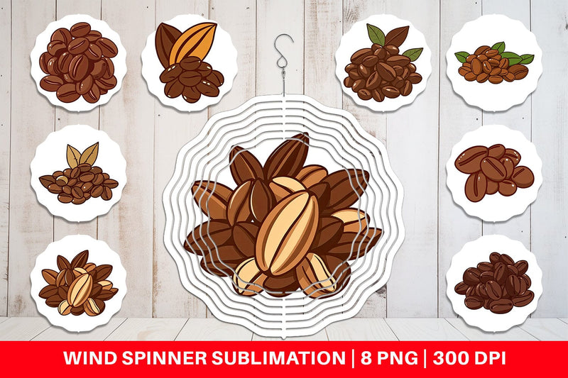 Wind Spinner Cocoa Beans Sublimation artnoy 