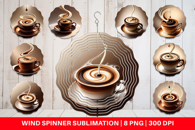 Wind Spinner Coffee Cup Sublimation artnoy 