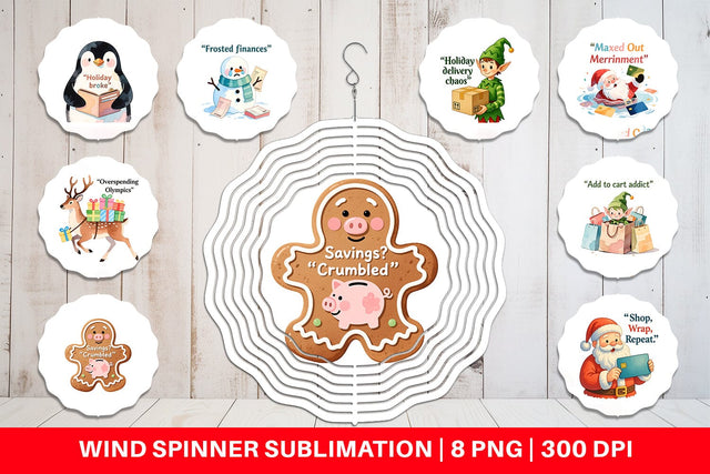Wind Spinner Consumerism Satire Sublimation artnoy 