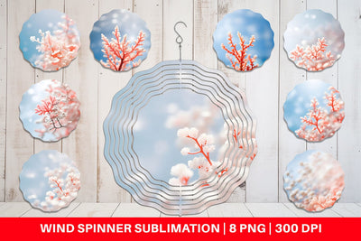 Wind Spinner Coral Charm Sublimation artnoy 