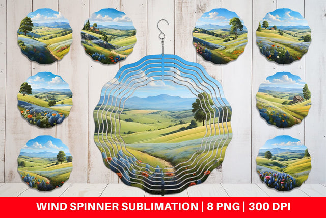 Wind Spinner Countryside Summer Sublimation artnoy 