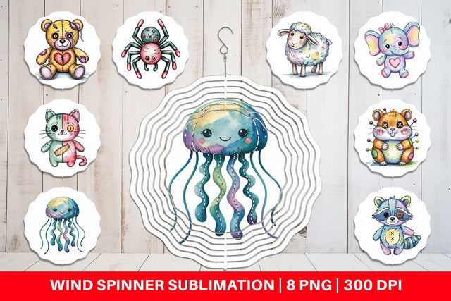 Wind Spinner Creepy Cute Pastel Halloween Sublimation artnoy 