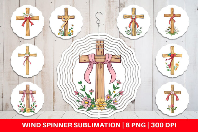 Wind Spinner Cross Sublimation artnoy 