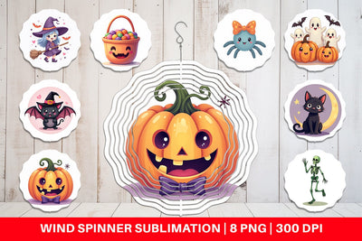 Wind Spinner Cute Halloween Sublimation artnoy 